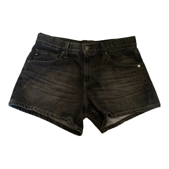 AG Adriano Goldschmied Hailey Relaxed Jean Short Black Stone 28 - Picture 8 of 11